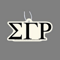 Paper Air Freshener W/ Tab - Greek Letters: Sigma Gamma Rho